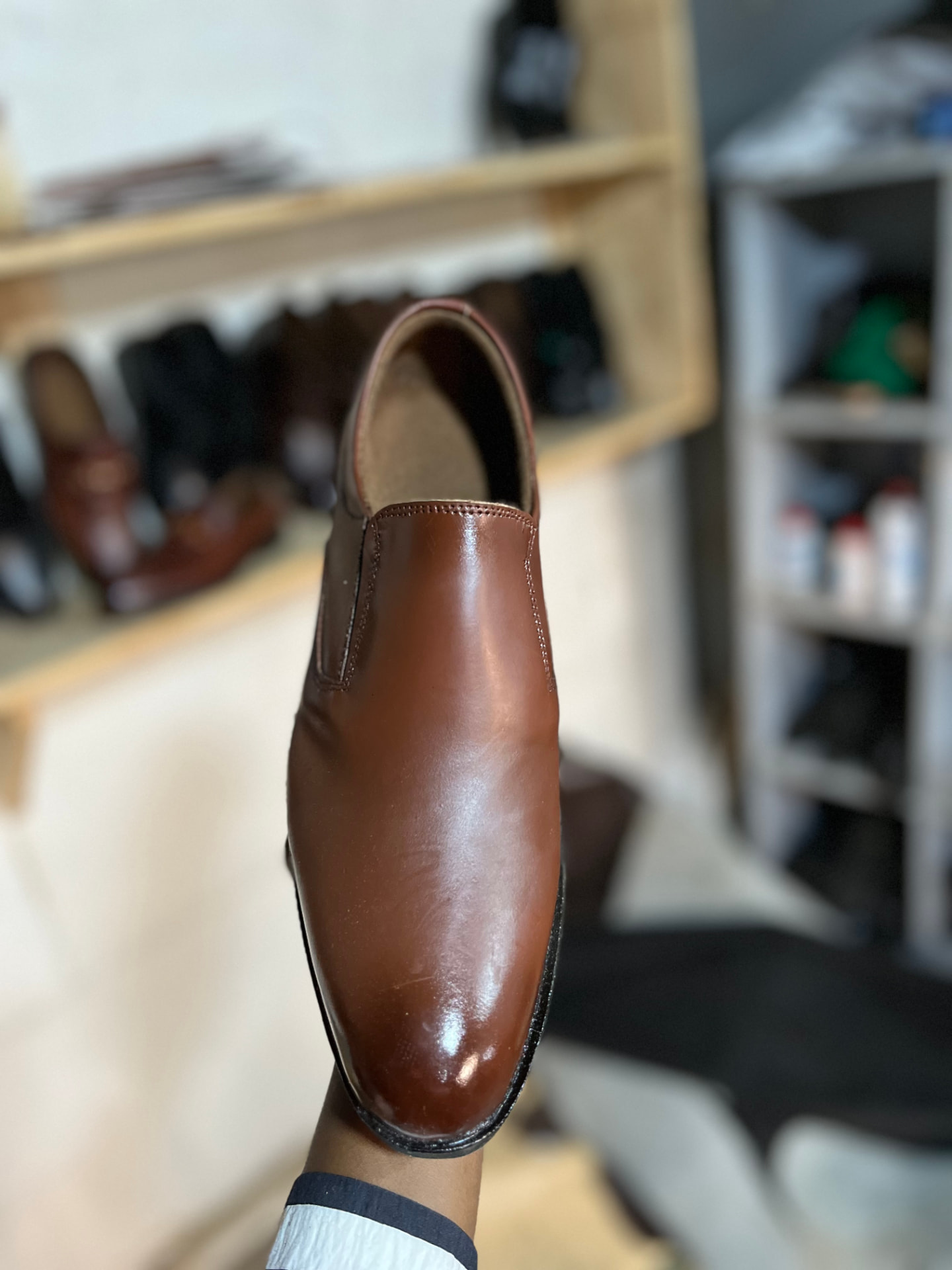 Essential Brown Slip-On — leather shoe by Fiti Soles