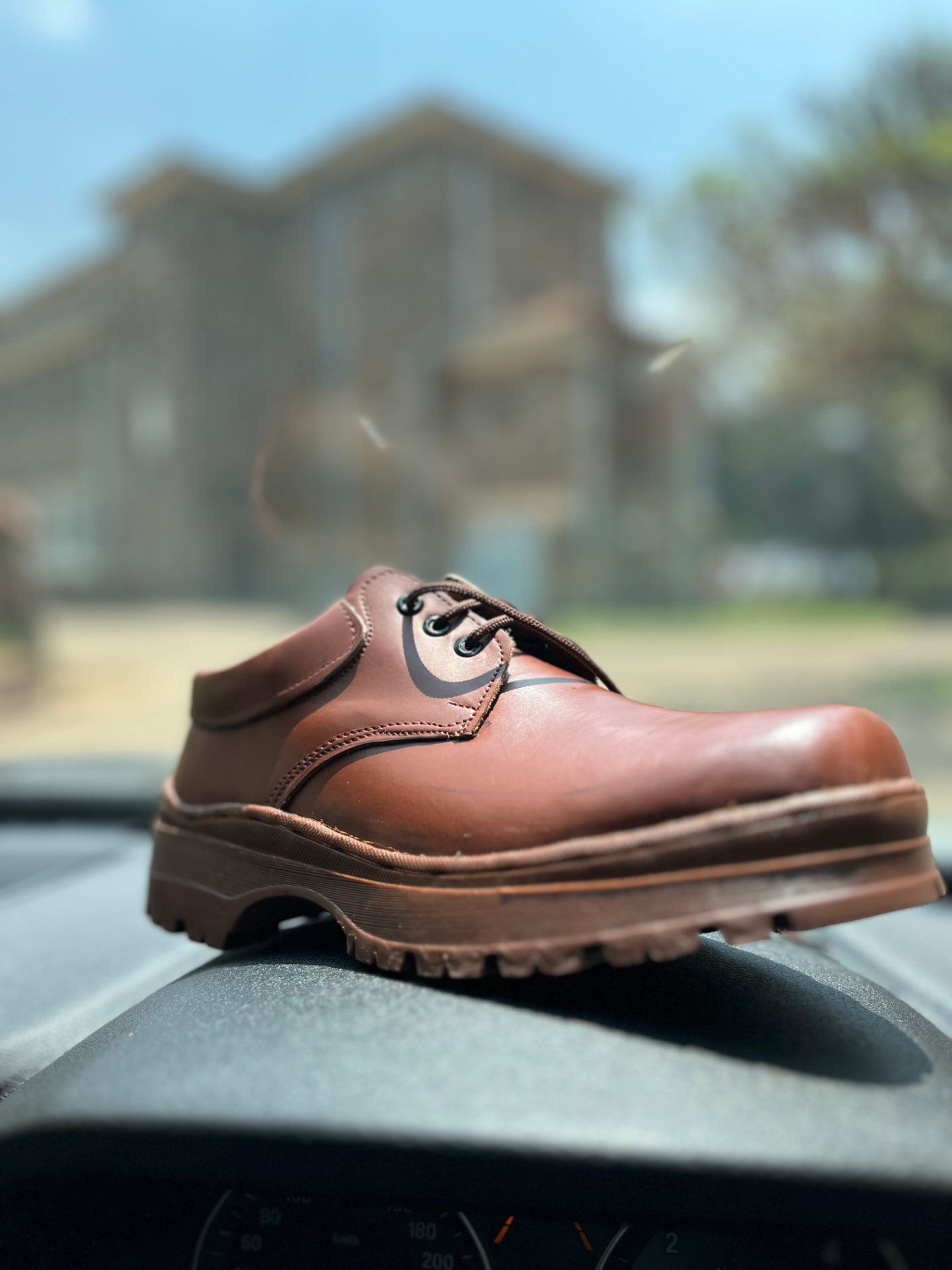 Boys Brown School Derby — leather shoe by Fiti Soles