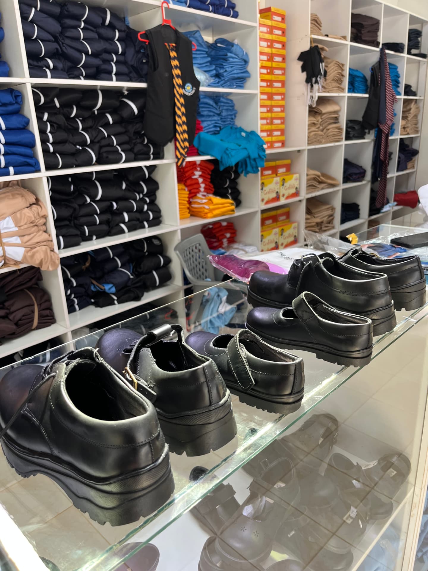 Fiti Soles school shoes prepared for institutional orders